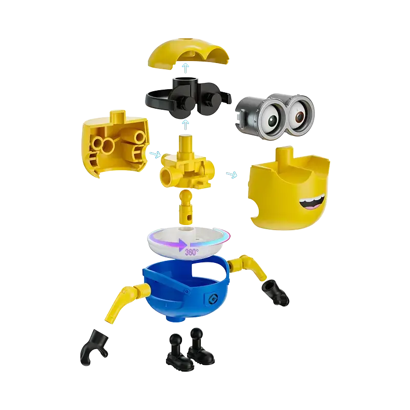 Stuart (Minions) - Blokees preCOOL Jelly Factory Series - Figura Armable